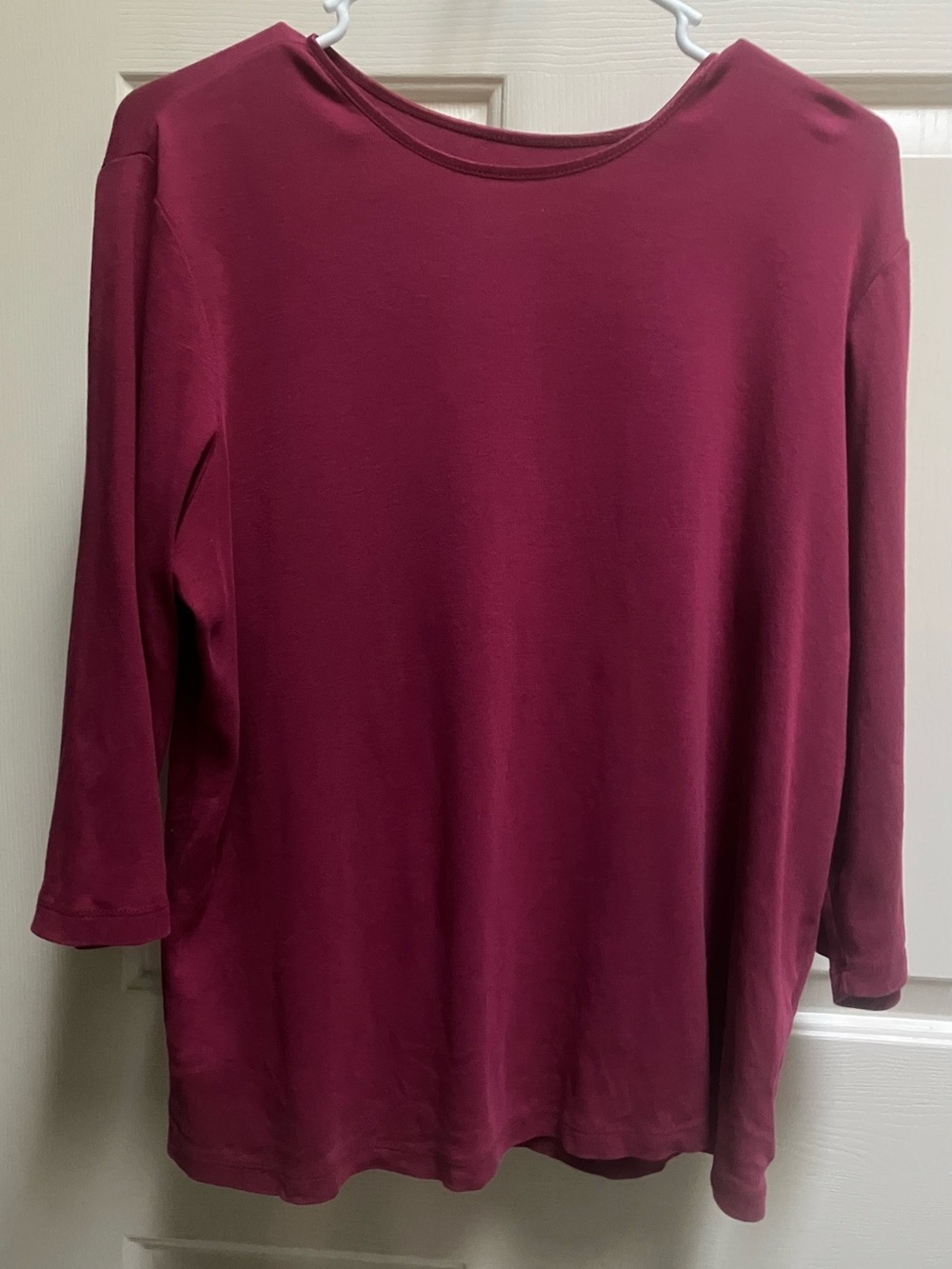 Christopher & Banks Burgundy Long Sleeve Top Size XL